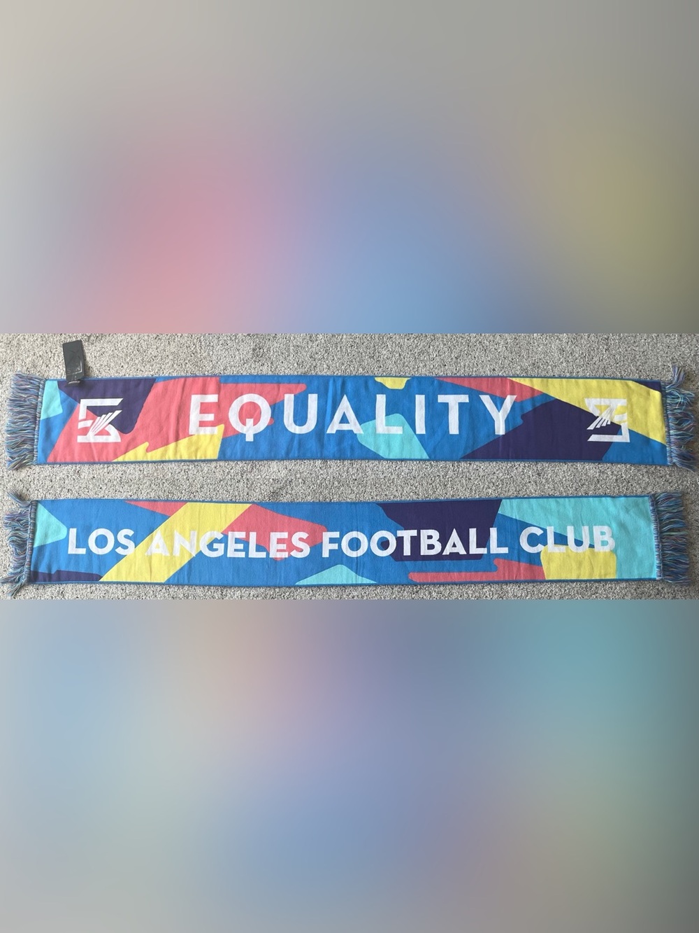 LAFC Los Angeles Football Club Equality Pride Soccer Scarf